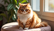 Orange and White Persian Cat