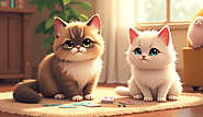 Persian Cat Mix with Normal Cat