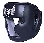 BOOM Pro LEATHER Boxing Head Guard Halmet,Boxing MMA,Martial arts head protector | eBay