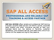 Sap Training And Support India| Online SAP Server Access India