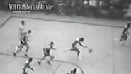 Bill Russell jumps OVER a guy from near the FT Line - INSANE speed and hang time!