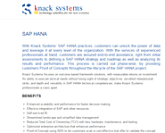 SAP HANA Solutions by Knack Systems