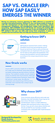 SAP vs. Oracle ERP: How SAP Easily Emerges the Winner