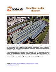 Solar Systems for Business