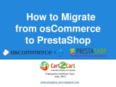 How to Migrate from osCommerce to PrestaShop