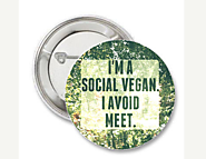 Social Vegan Pin