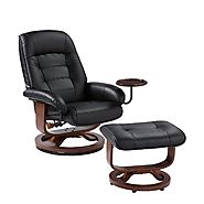 Best Leather Swivel Recliner Chair And Ottoman Set For Relaxation.