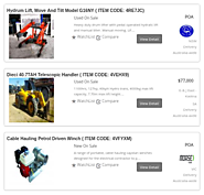 Selling New and Used Machines & Equipment Online