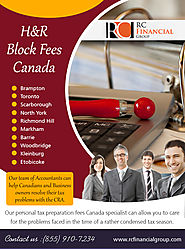 H&R Block Fees Canada
