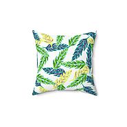 Contemporary Tropical Palm Leaves Pillow Cozy Home Decor Cushion - $19.99 - teegraphic