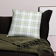 Green Plaid Decorative Pillow Cozy Home Decor Accent Cushion - OOTD Finds Fashion Blog