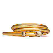 Thin Belt With Small Buckle In Gold