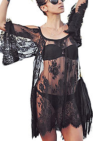 Black Lace Beach Cover Up