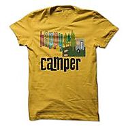 funny happy camping - camper!