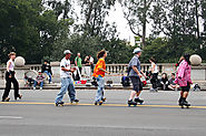 In Caracas Venezuela Locals Roller Skate For Christmas Season Mass Services