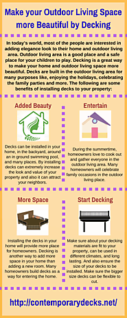 Make your Outdoor Living Space more Beautiful by Decking