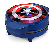 Marvel MVA-278 Captain America Shield Waffle Maker, Blue