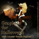Halloween Graphics Banner Package, Samples Shown, Blanks Included, 13 of each Halloween Theme Graphics