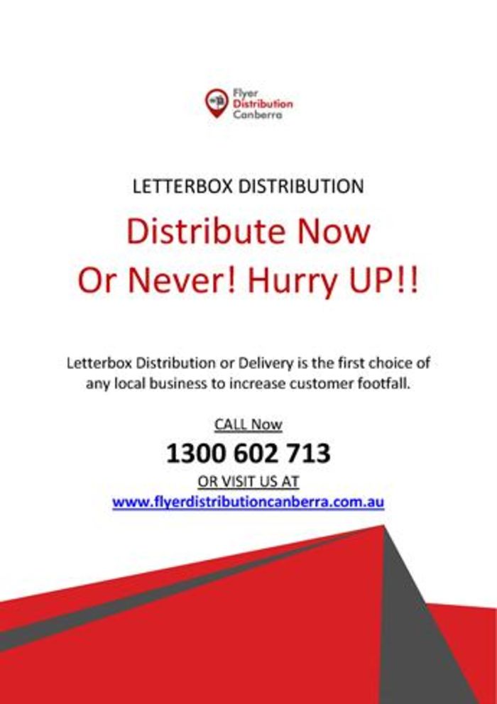 Flyer Distribution Canberra A Listly List