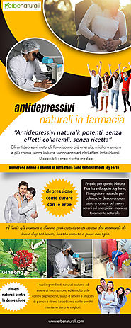antidepressivi naturali in farmacia