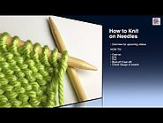 How to Purl - p Stitch Beginner (with closed captions)