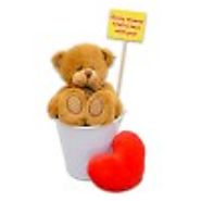 Teddy Surprise Love Bucket