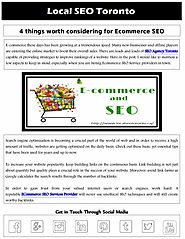 Ecommerce SEO - SEO Agency Toronto in Ontario, Canada