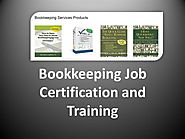 Bookkeeping Job Certification and Training