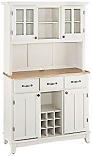 Home Styles Buffet of Buffets Natural Wood Top Buffet Server and Hutch