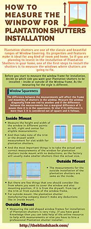 How to measure the window for Plantation Shutters Installation