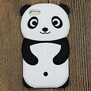 iPhone Cute 3D Panda Cartoon Animals Soft Silicone Case For iPhone 7