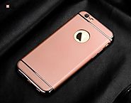 iPhone Case 3-in-1 Luxury Plating Scrub Simple Protective Case