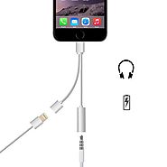Headphone Jack Adapter Connector Cable Aux with Charging