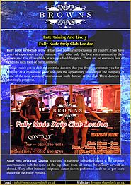 Entertaining and lively nude strip club