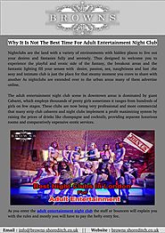 Why It Is Not The Best Time For Adult Entertainment Night Club