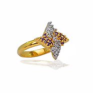 Purple Stylish American Diamond Ladies Rings