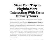 Farm Brewery Tour Near Blue Ridge