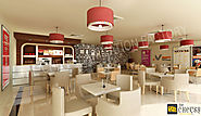 3D Cafe Area Interior DEsign
