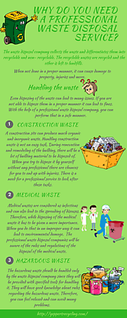 Why Do You Need A Professional Waste Disposal Service?