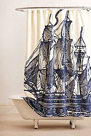 Elizabethan Sails Shower Curtain