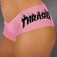 Thrasher Magazine Shop - Girls Thrasher Flame Logo Hot Shorts
