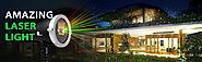 1byone Aluminum Alloy Outdoor Laser Christmas Light Projector with IR Wireless Remote, Red and Green Star Laser Show ...