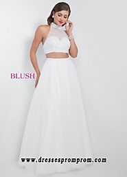 Pink By Blush 5512 Divine Two Piece Open Back Ball Gown Online
