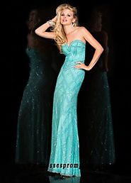 Scala 47706 Strapless Sweetheart Beaded Prom Gown For Women Styl