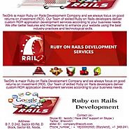 Ruby on Rails Development Company- Tecorb Technologies
