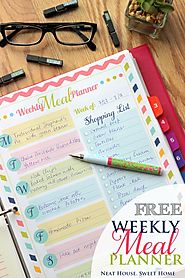Weekly Meal Planner - Free Printable | Time Management Tips