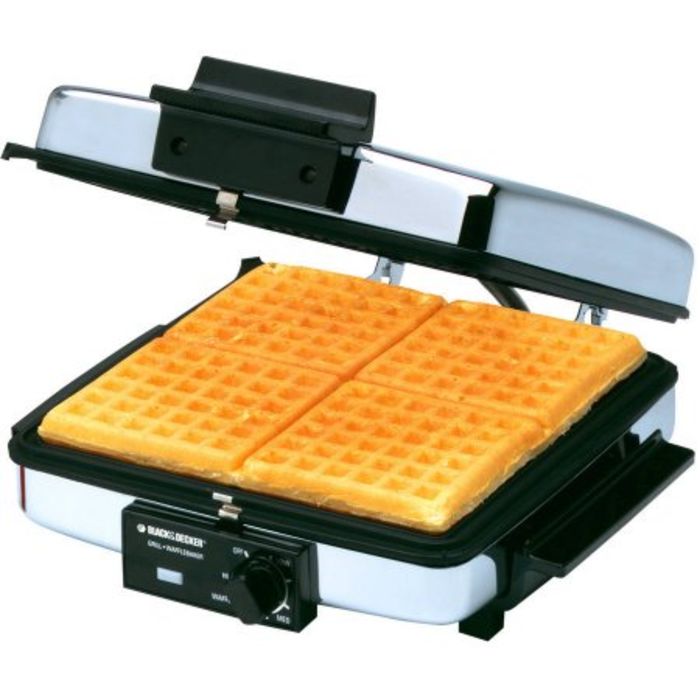 black and decker thin waffle maker