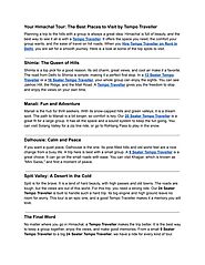 Your Himachal Tour - The Best Places to Visit by Tempo Traveller.pdf