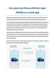 Make your Car gleaming with Mobile car wash app