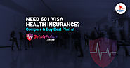 Find best 601 Visa Health Insurance at GetMyPolicy.online